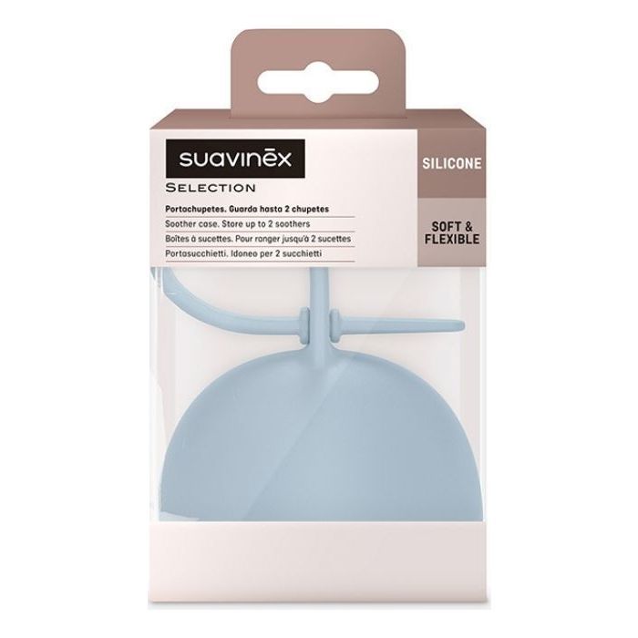 Контейнер для пустушок Suavinex Colour Essence, силіконовий, блакитний (401537) зображення 3