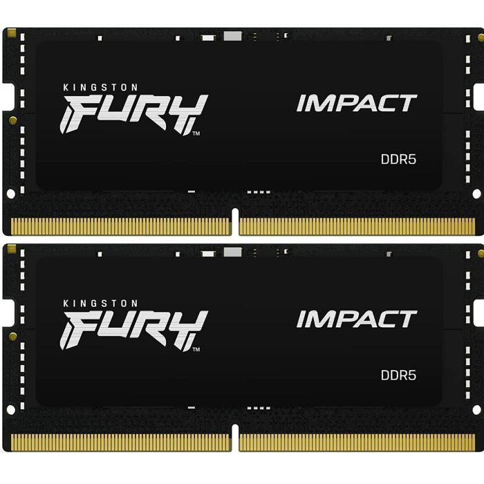 Модуль памяти для ноутбука SoDIMM DDR5 64GB (2x32GB) 5600 MHz FURY Impact Kingston Fury (ex.HyperX) (KF556S40IBK2-64)