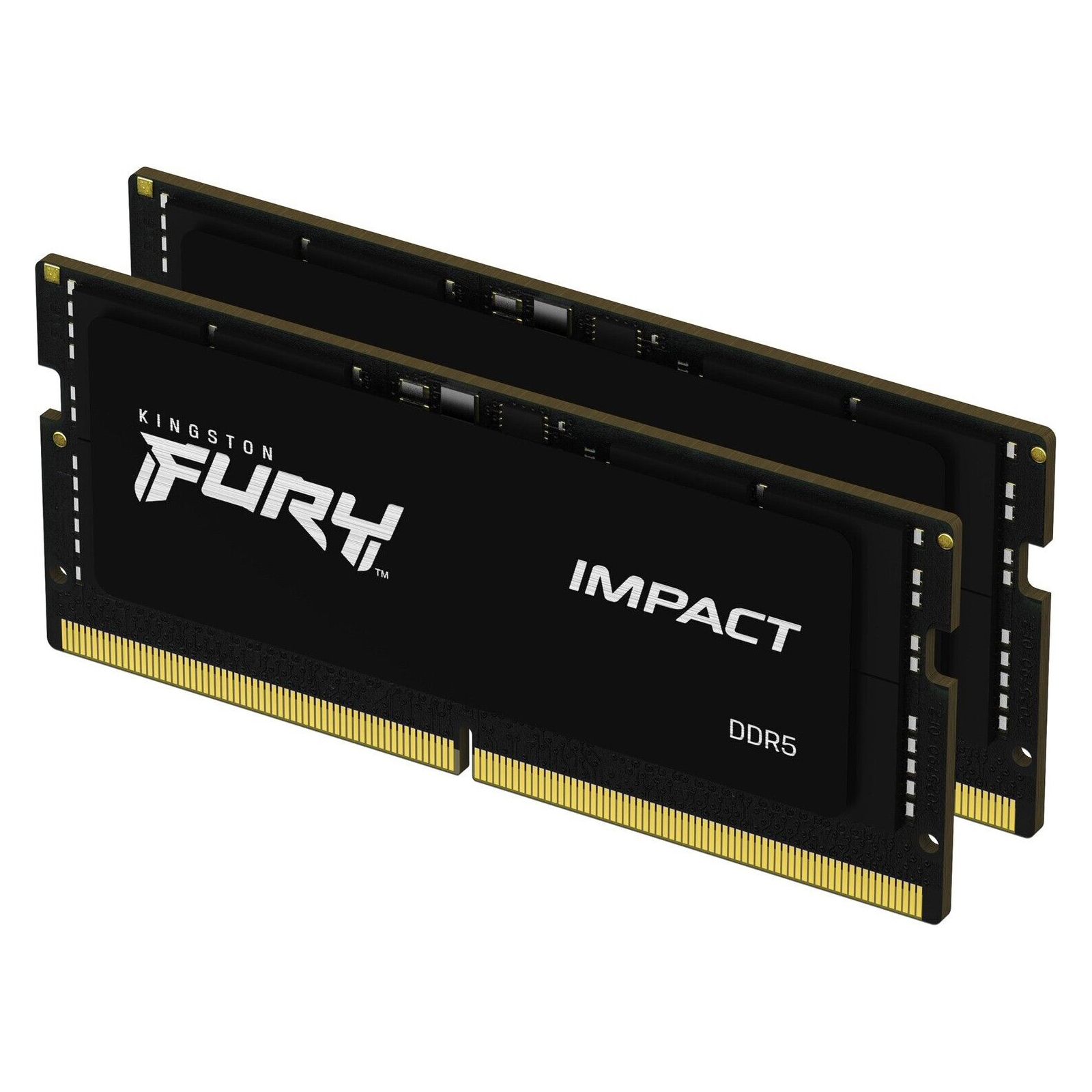 Модуль пам'яті для ноутбука SoDIMM DDR5 32GB (2x16GB) 5600 MHz Impact Black Kingston Fury (ex.HyperX) (KF556S40IBK2-32) зображення 2