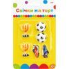 Свічка Maxi Футбол 6 шт на торт (MX624032)