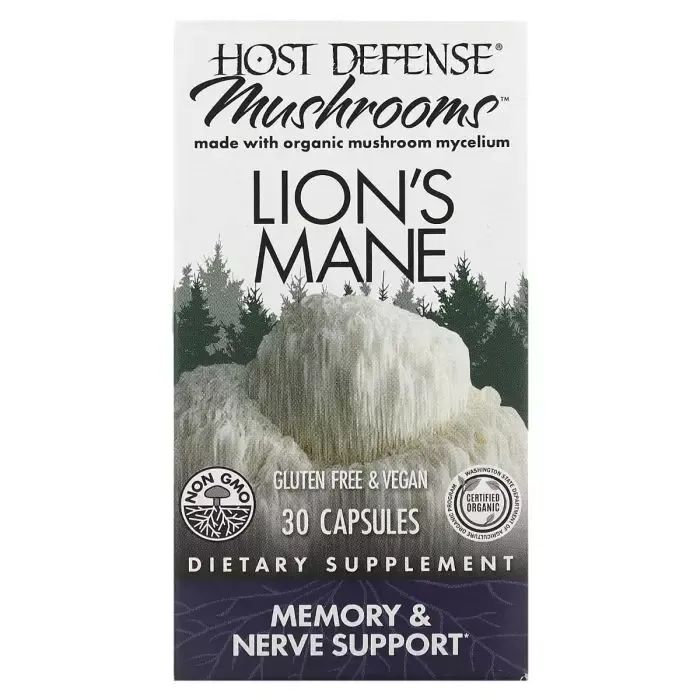 Травы Fungi Perfecti Ежовик гребенчатый, Поддержка памяти и нервов, Lion's Mane, (FPI-03161) изображение 2