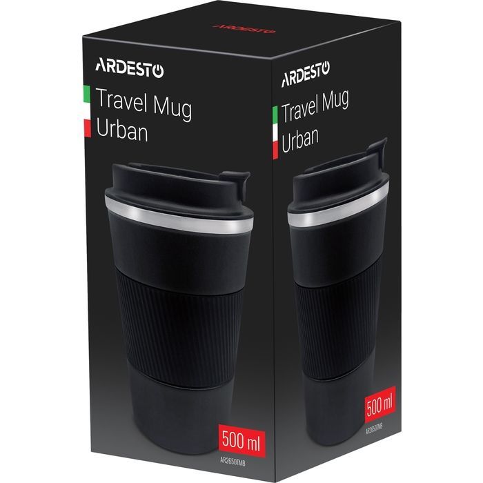 Термокружка Ardesto Urban 500 мл Темно-синя (AR2650DB) изображение 2