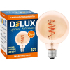 Лампочка Delux Globe G95 5Вт E27 2200К amber spiral filament (90018166) зображення 2