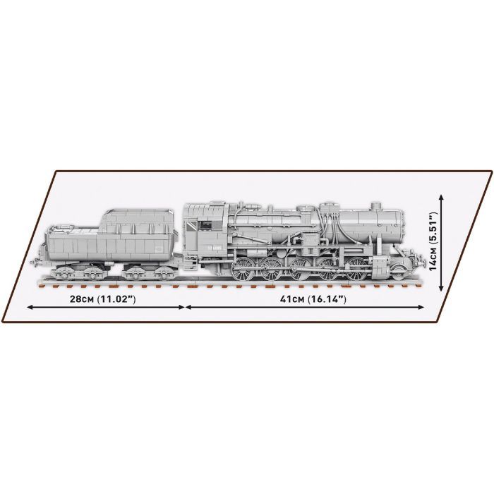 Конструктор Cobi Локомотив Kriegslokomotive Class 52 1:35, 2476 деталей (COBI-6281) изображение 8
