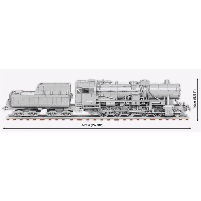 Конструктор Cobi Локомотив Kriegslokomotive Class 52 1:35, 2476 деталей (COBI-6281) изображение 9