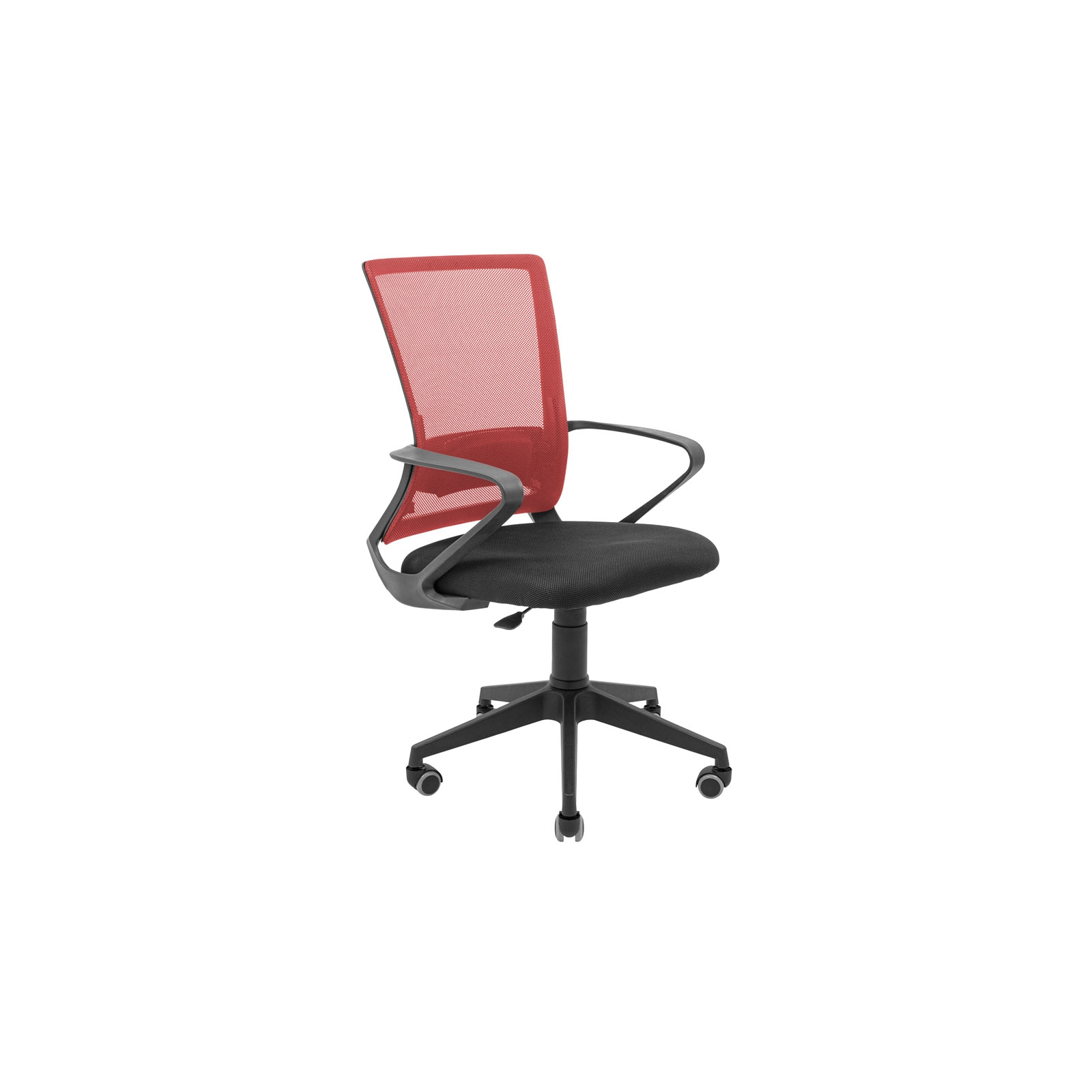 Офісне крісло Richman Робін Пластик Піастра Сітка чорна + червона (ADD0003201)