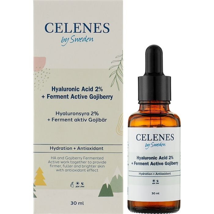 Сироватка для обличчя Celenes Hyaluronic Acid 2% Зволожувальна з гіалуроновою кислотою 30 мл (7350104249441) зображення 2