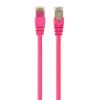 Патч-корд 0.25м FTP cat.6 CCA pink Cablexpert (PP6-0.25M/RO)
