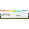 Модуль памяти для компьютера DDR5 32GB 5200 MHz FURY Beast White RGB Kingston Fury (ex.HyperX) (KF552C40BWA-32)