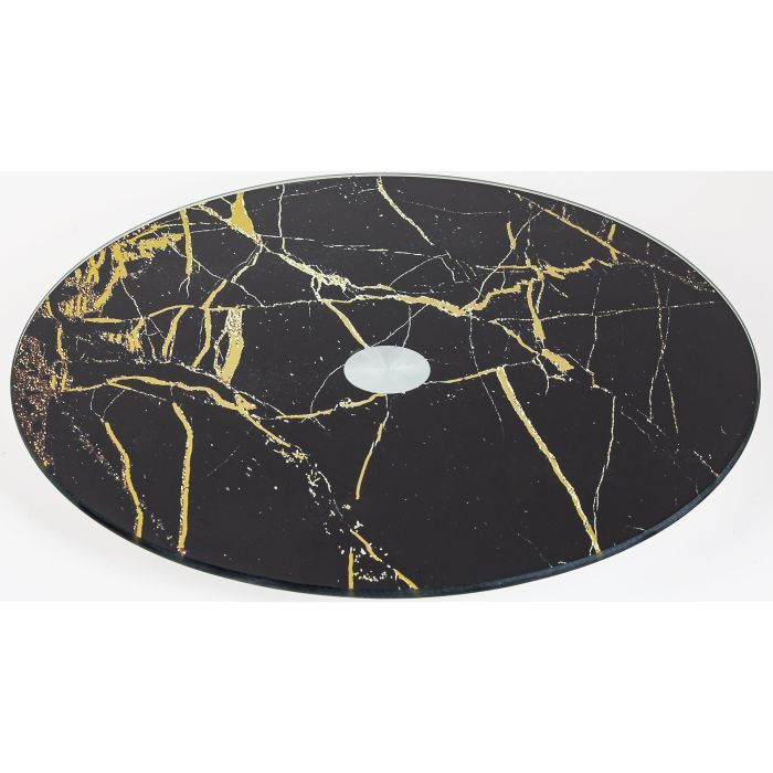 Тортівниця Viva Marble поворотна низька 30 см Чорна (S3012/2-Z306)