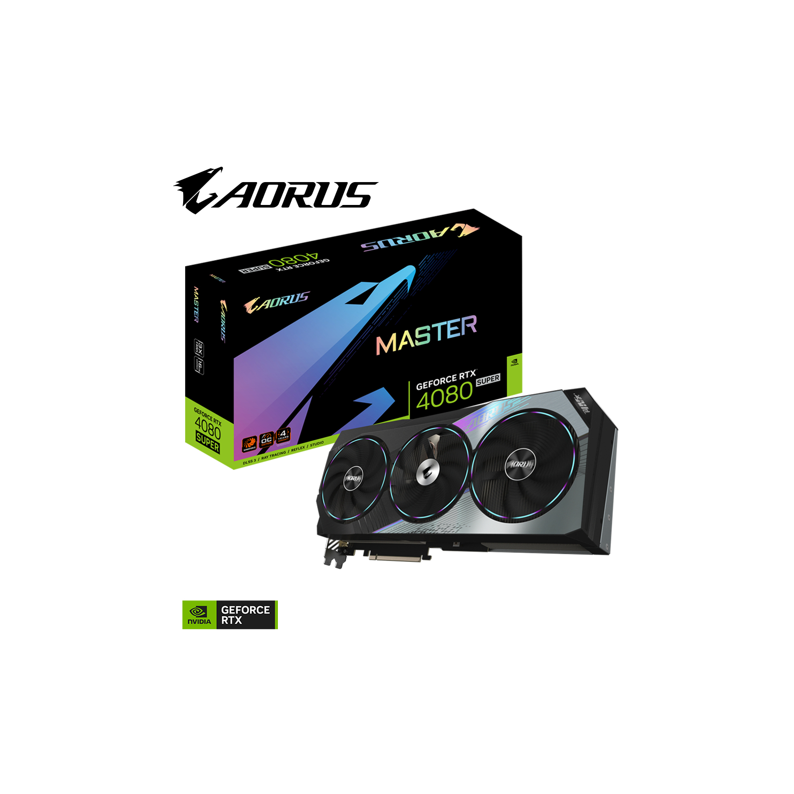 Видеокарта GIGABYTE GeForce RTX4080 SUPER 16Gb AORUS MASTER (GV-N408SAORUS M-16GD) изображение 7
