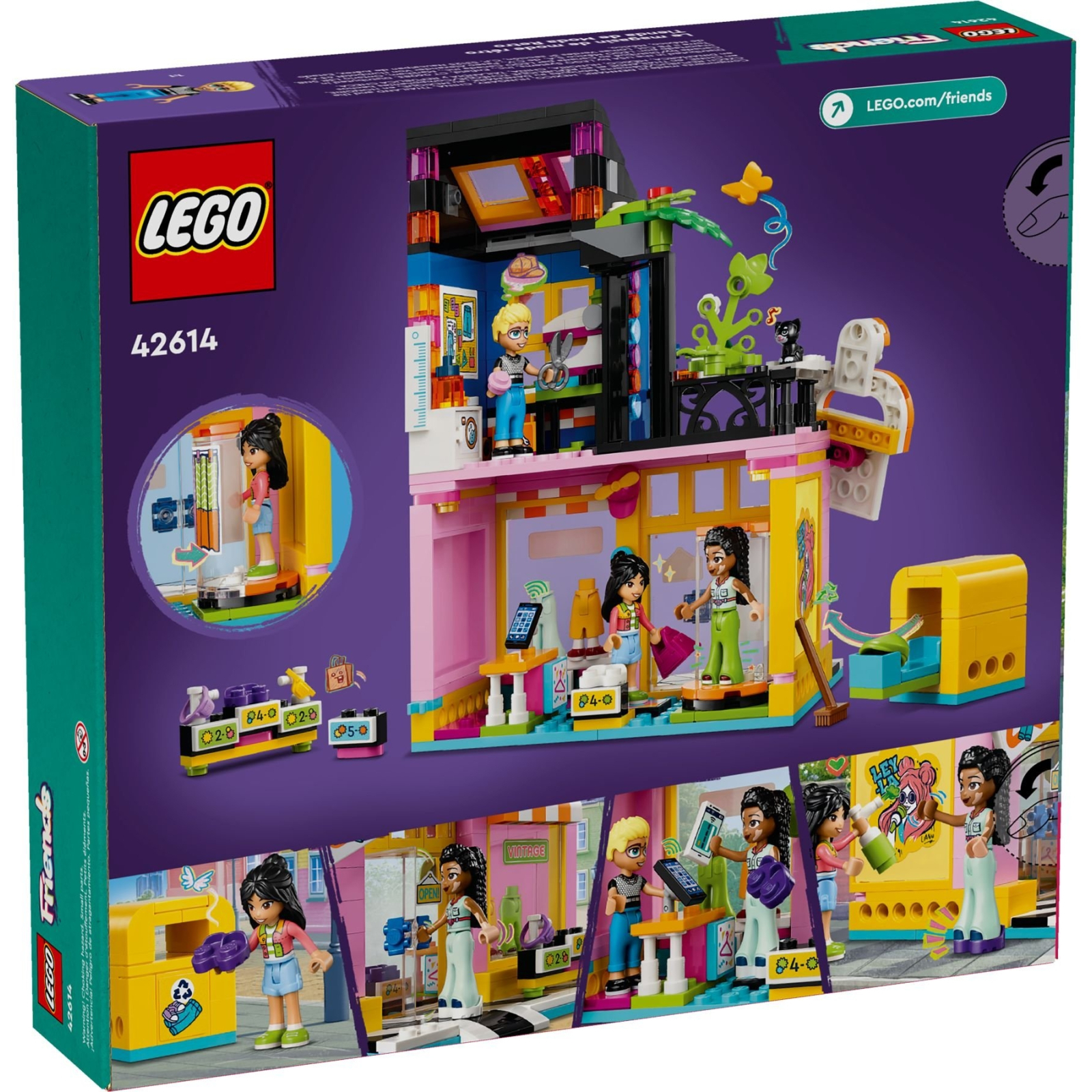 Конструктор LEGO Friends Крамниця вінтажного одягу 409 деталей (42614) зображення 11