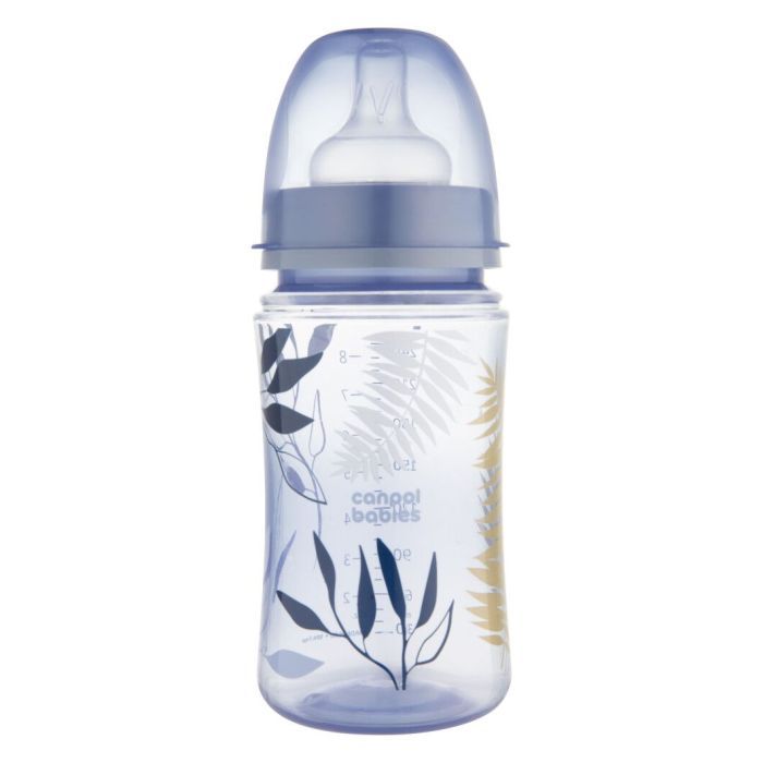 Пляшечка для годування Canpol babies Easystart GOLD 120 мл антикол. з широк. блакитна (35/239_blu)