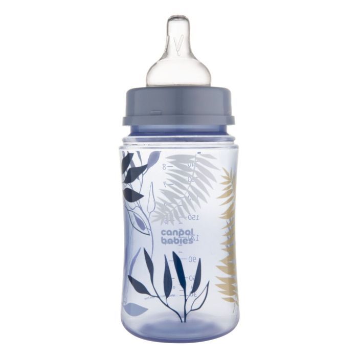 Пляшечка для годування Canpol babies Easystart GOLD 120 мл антикол. з широк. блакитна (35/239_blu) зображення 2