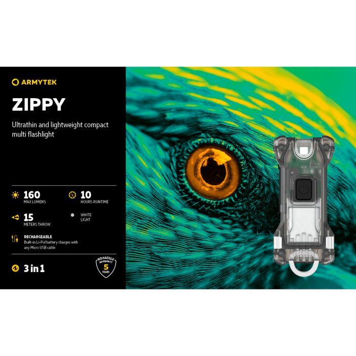 Фонарь Armytek Zippy Yellow (F06001Y) изображение 6