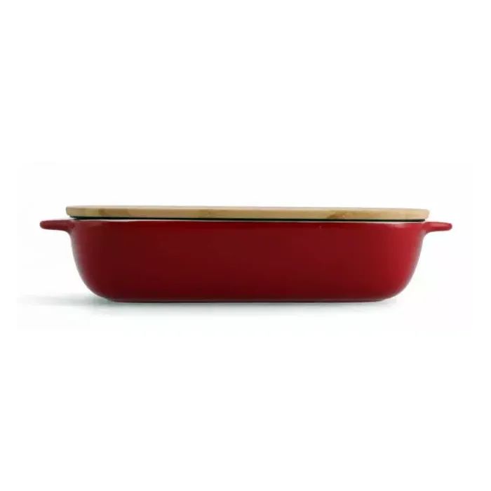 Форма для выпечки KitchenAid з кришкою керамогранітна 3,8 л Червона (CC006108-001) изображение 2