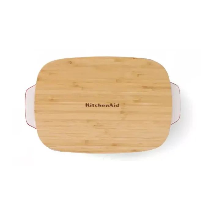 Форма для выпечки KitchenAid з кришкою керамогранітна 3,8 л Червона (CC006108-001) изображение 3