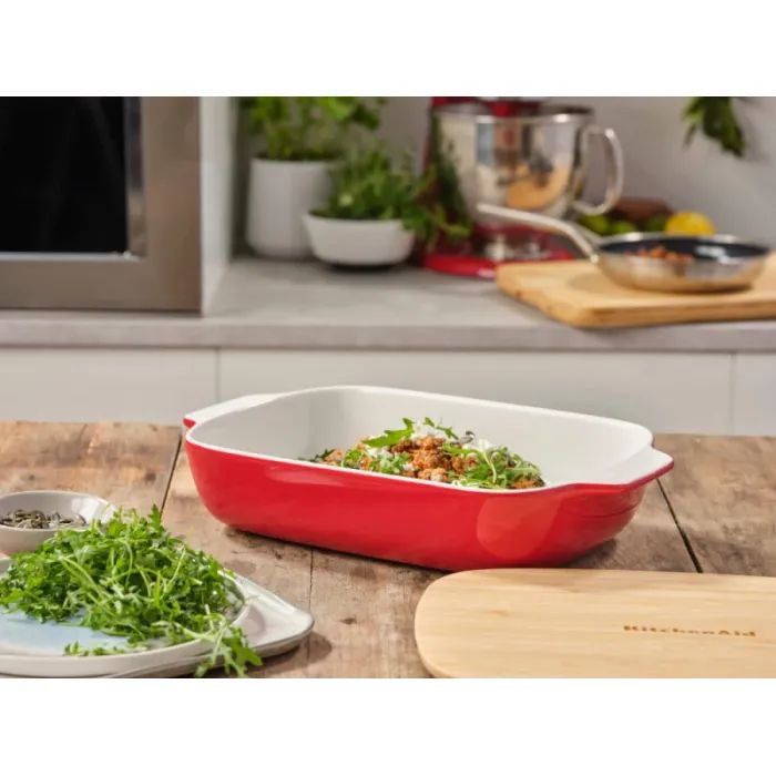 Форма для выпечки KitchenAid з кришкою керамогранітна 3,8 л Червона (CC006108-001) изображение 6
