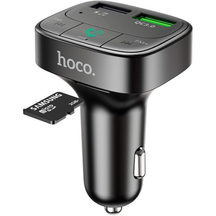 FM модулятор HOCO E59, Black, Box (E59) изображение 5