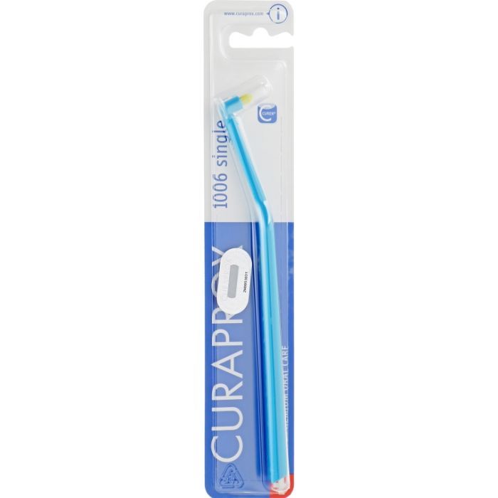 Зубна щітка Curaprox CS 1006 Single & Sulcular 6 мм Монопучкова Блакитна (CS 1006-03)