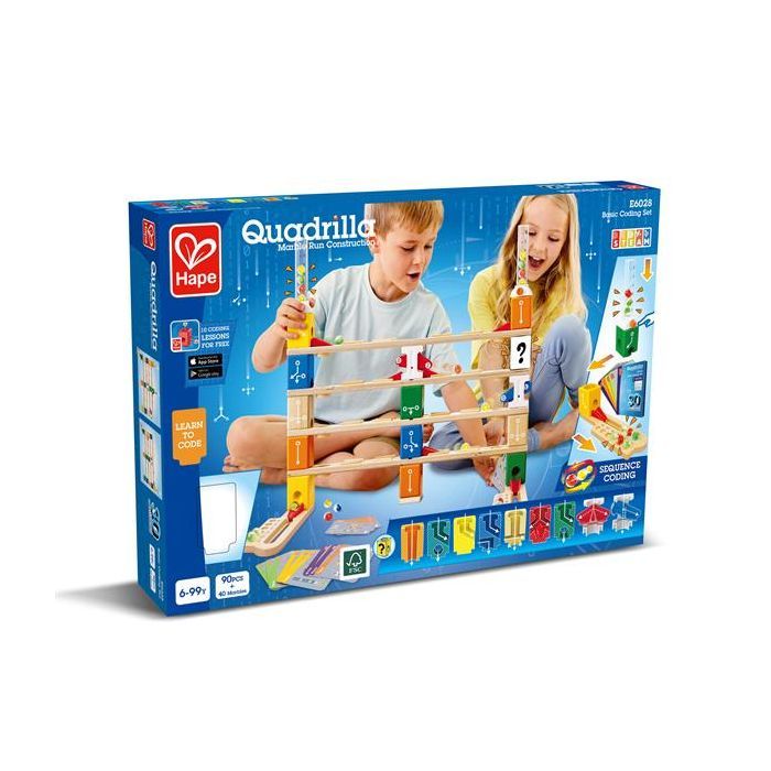 Конструктор Hape лабиринт Quadrilla Программирование основы 130 элементов (E6028) изображение 6
