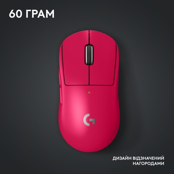 Мышка Logitech G Pro X Superlight 2 Lightspeed Wireless Magenta (910-006797) изображение 11