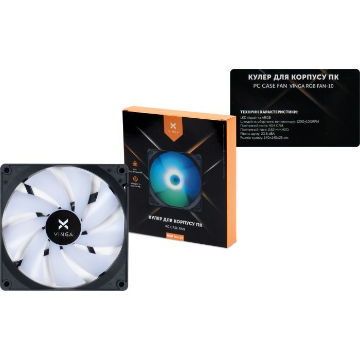 Кулер до корпусу Vinga RGB fan-10 зображення 5
