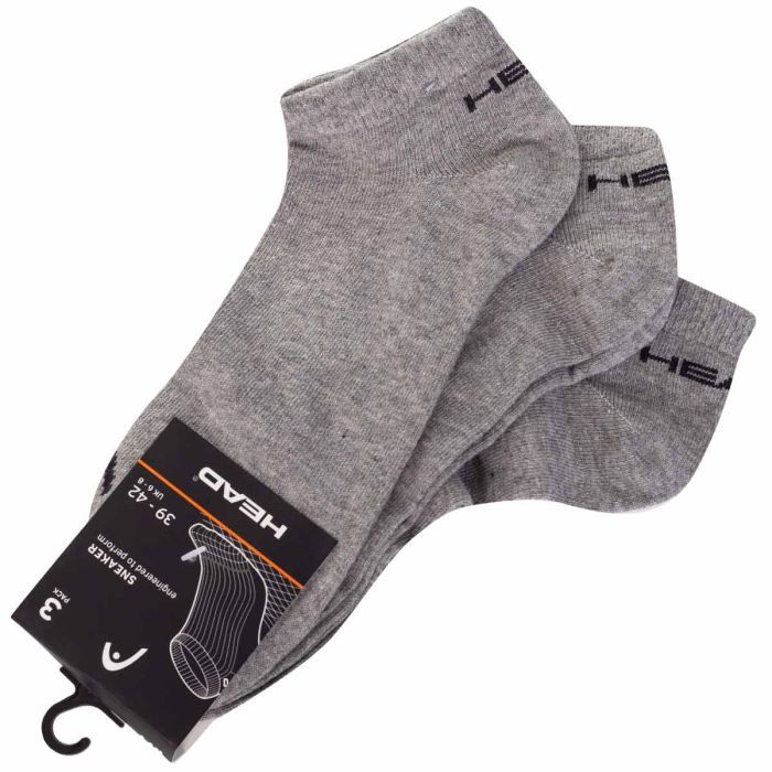 Носки Head Sneaker 3P Unisex 761010001-400 3 пари Сірий 35-38 (8718824272436) изображение 5