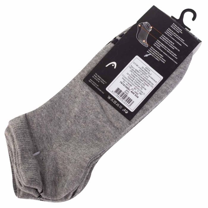 Носки Head Sneaker 3P Unisex 761010001-400 3 пари Сірий 35-38 (8718824272436) изображение 7