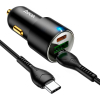 Зарядное устройство HOCO N26 2xType-C, USB-A Black (6931474765208) изображение 5