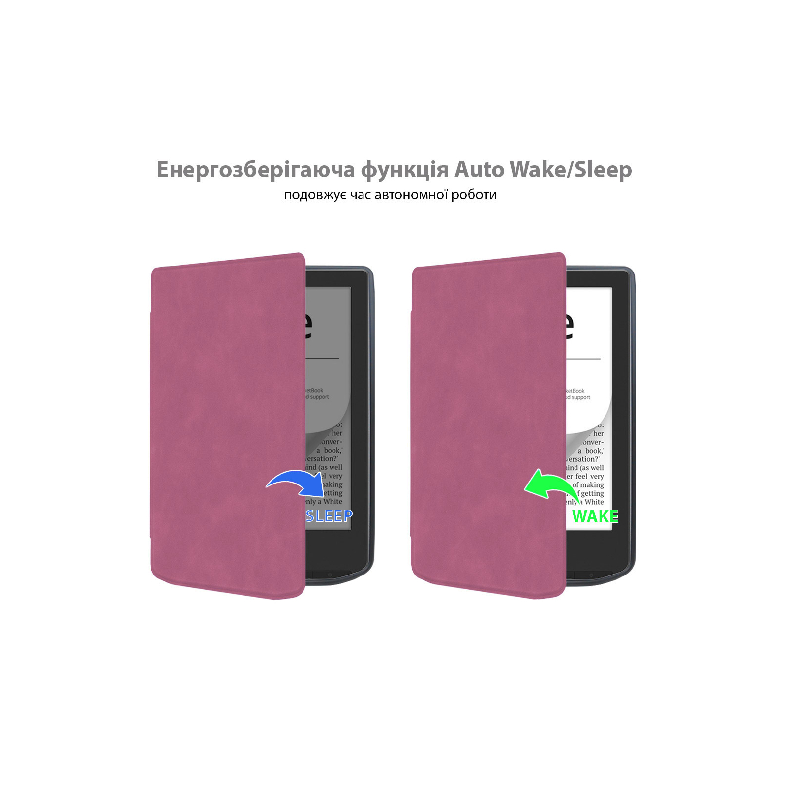 Чохол до електронної книги BeCover Smart Case PocketBook 629 Verse / 634 Verse Pro 6" Library Girl (710975) зображення 2