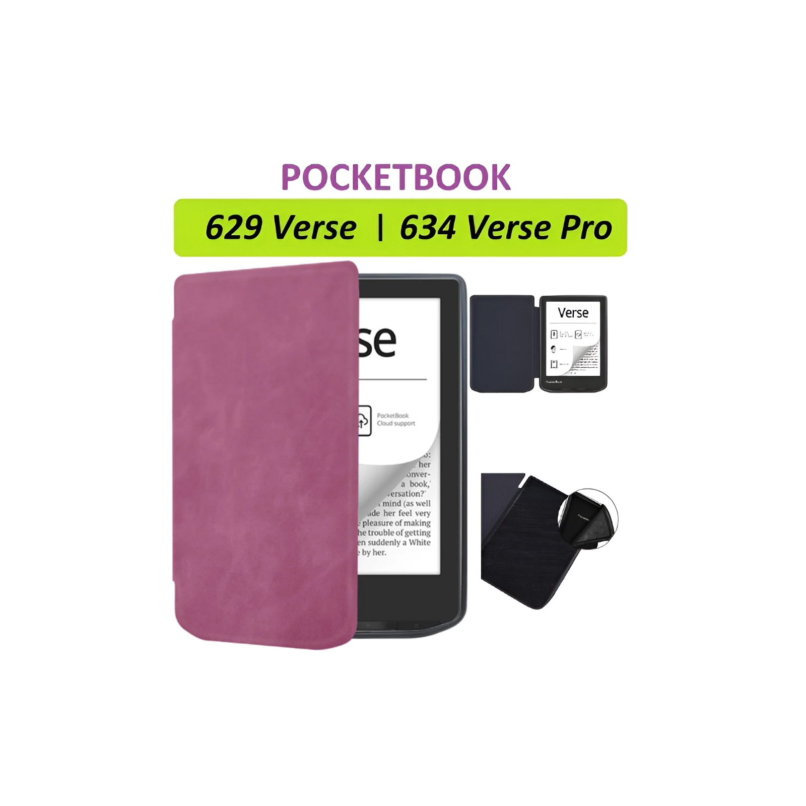Чохол до електронної книги BeCover Smart Case PocketBook 629 Verse / 634 Verse Pro 6" Red (710979) зображення 7