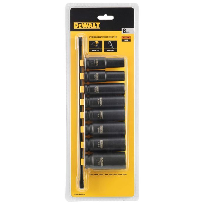 Набор головок DeWALT ударных, 1/2", 8 шт. (DWMT86090-0) изображение 3