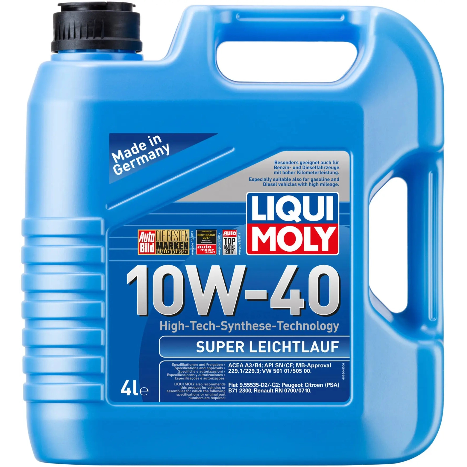 Моторное масло Liqui Moly SUPER LEICHTLAUF 10W-40 4л (9504)