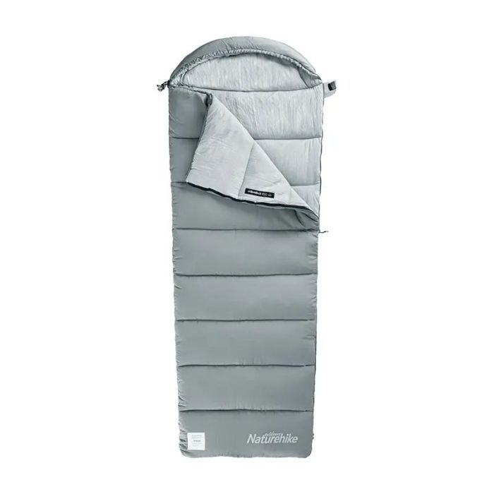 Спальный мешок Naturehike з капюшоном M300 NH20MSD02 лівий, сірий (6927595702383)