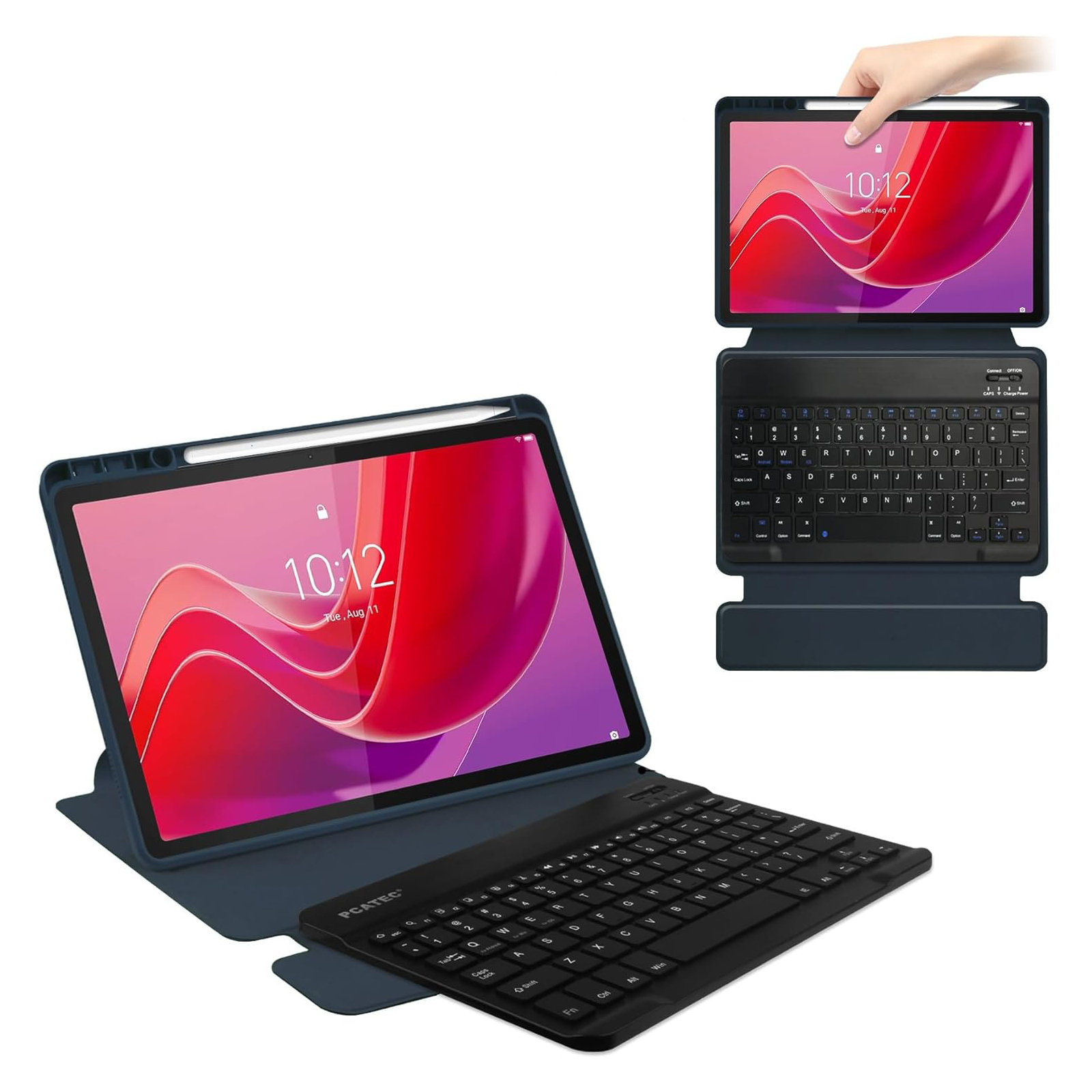 Чехол для планшета BeCover Keyboard 360° Rotatable Lenovo Tab M11 (2024) TB-TB330FU/Xiaoxin Pad 11 (2024) 11" Deep Blue (711075) изображение 2