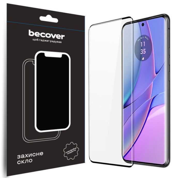 Скло захисне BeCover Motorola Edge 40 Neo Black (711164)