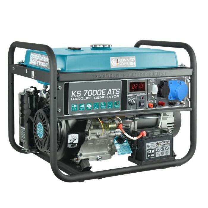 Генератор Konner&Sohnen KS 7000E ATS, 230V, 5.5kW, АВР(ATS), электростартер, 76.8кг (KS7000EATS) изображение 2