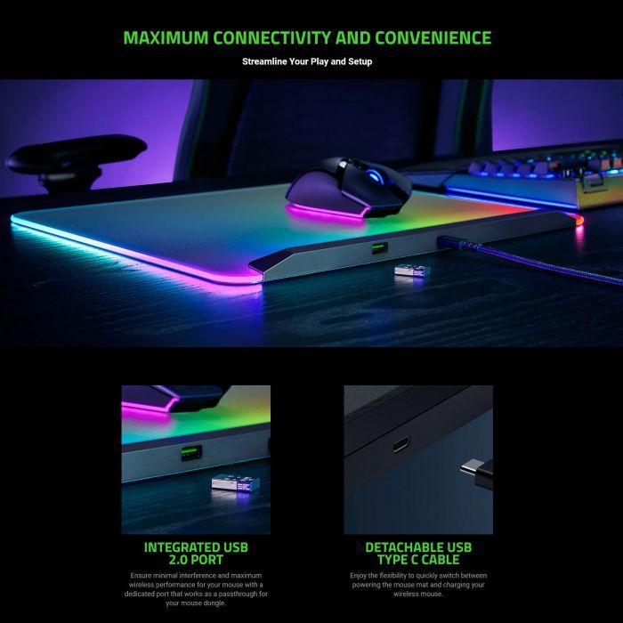 Коврик для мышки Razer Firefly V2 Pro White (RZ02-04920200-R3M1) изображение 8