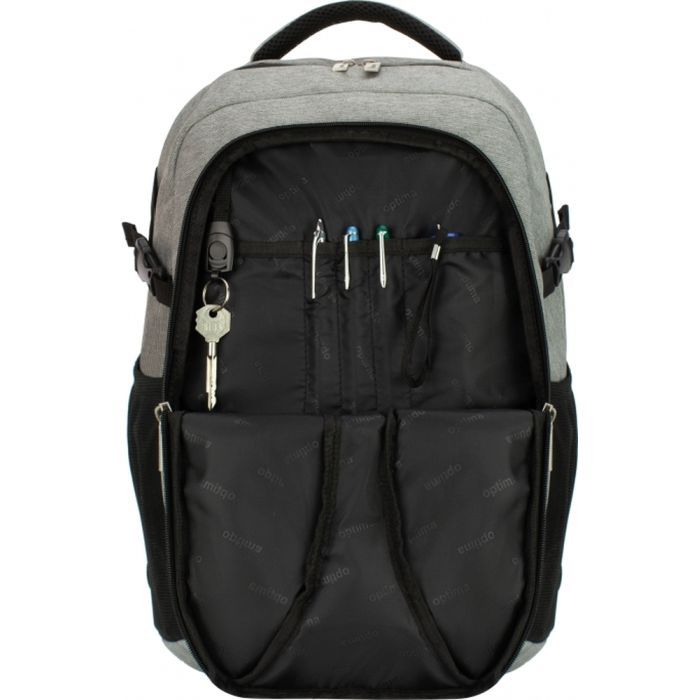 Рюкзак шкільний Optima 18.5" 2 в 1 Сірий (O96908-02) зображення 6