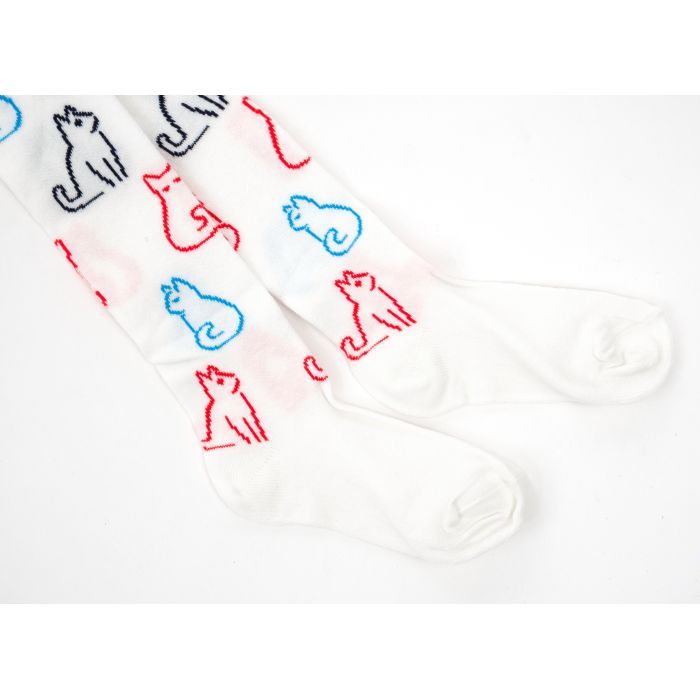 Колготки дитячі UCS Socks з котиками (M0C0301-2295-3G-white) зображення 2