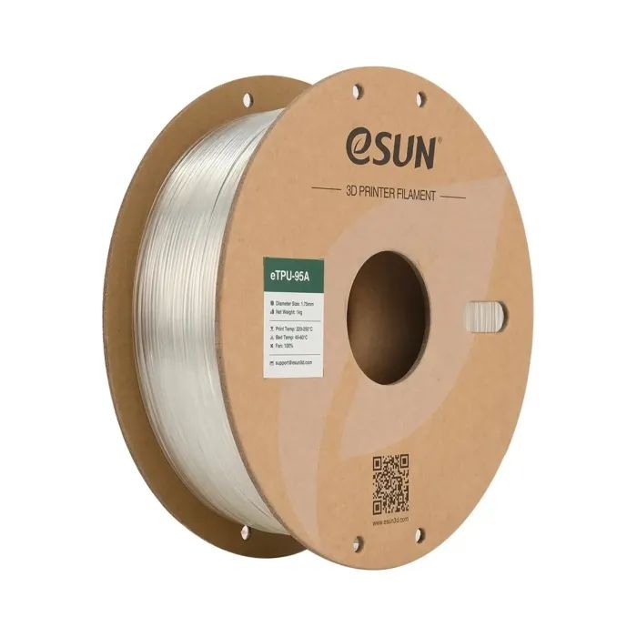 Пластик для 3D-принтера eSUN eTPU-95A 1кг, 1.75мм, natural (ETPU-95A175N1)
