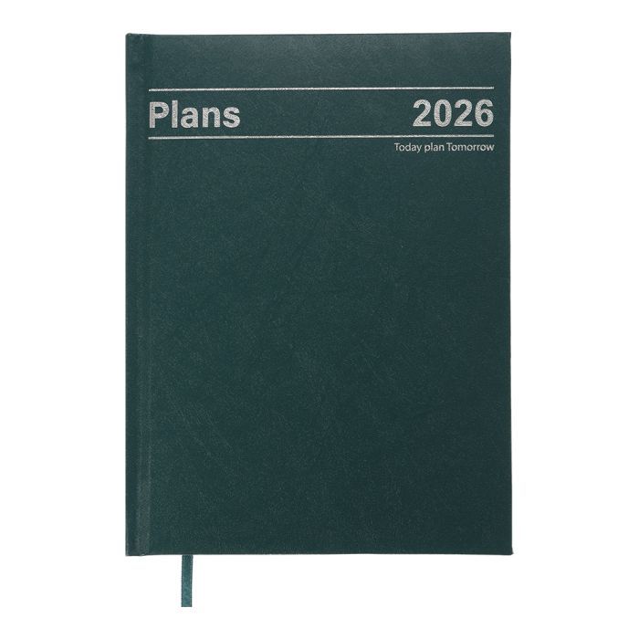 Еженедельник Buromax датированный 2026 STYLE, А5 зеленый (BM.21120-04)