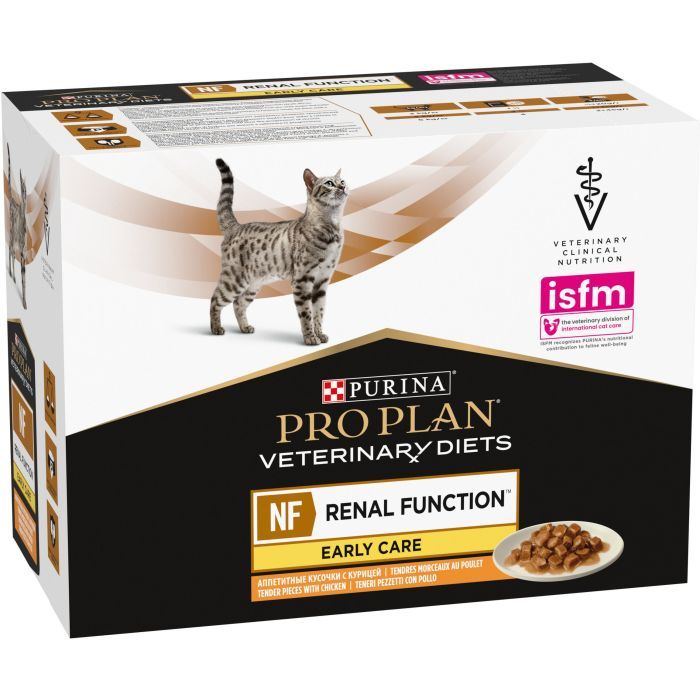 Влажный корм для кошек Purina Pro Plan Veterinary Diets NF Renal Function Early Care С курицей 10 x 85 г (7613287873934) изображение 4