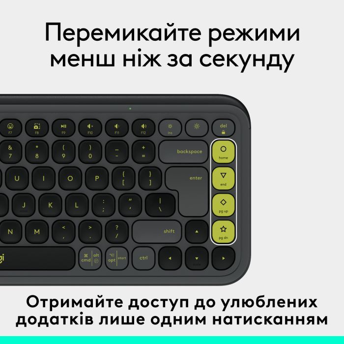Клавіатура Logitech POP Icon Keys Bluetooth UA Lilac (920-013074) зображення 5