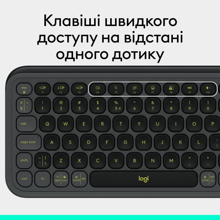 Клавіатура Logitech POP Icon Keys Bluetooth UA Lilac (920-013074) зображення 8
