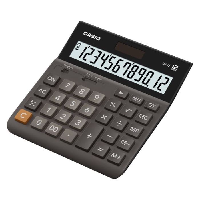 Калькулятор Casio DH-12-BK-S-EP, чорний (CALC-CAS-DH-12-BK-S)