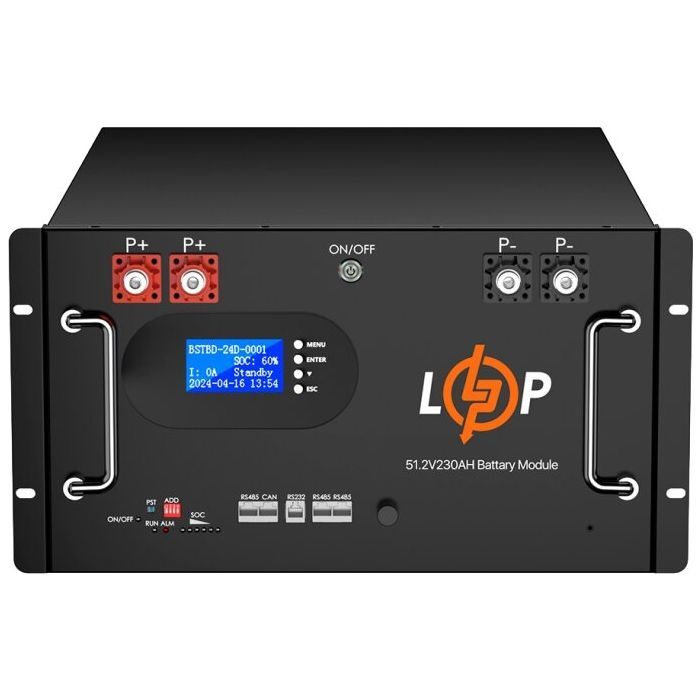 Батарея LiFePo4 LogicPower 48V (51.2V) - 230 Ah (11776Wh) (30386)