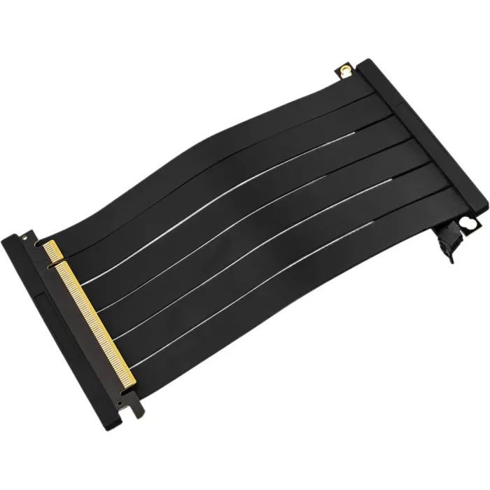 Райзер PcCooler Vertical GPU RISER CABLE PCI-E BK 4.0 185мм PCI-E4.0X16 Чор (RC185 BK 4.0) изображение 2
