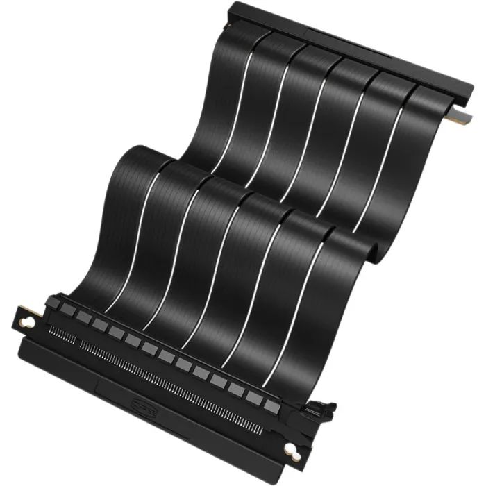 Райзер PcCooler Vertical GPU RISER CABLE PCI-E BK 4.0 185мм PCI-E4.0X16 Чор (RC185 BK 4.0) изображение 4